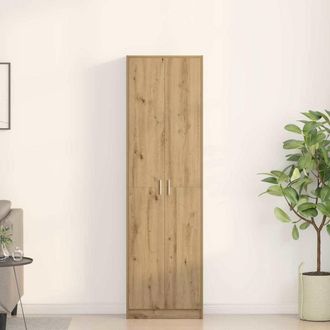 vidaXL Guardaroba Con Lo Scaffale Rovere Artigianale 55 X 25 X 189 Cm - Vidaxl