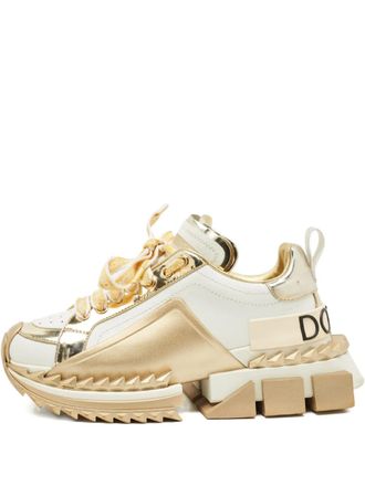 Dolce & Gabbana Super King chunky-sole sneakers - Gold