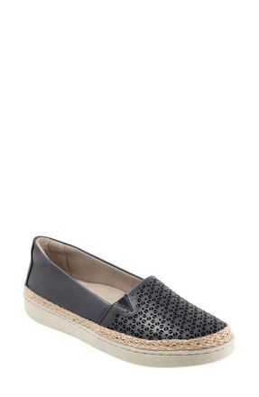 Trotters Accent Perf Espadrille Slip-On Sneaker in Navy at Nordstrom, Size 10.5