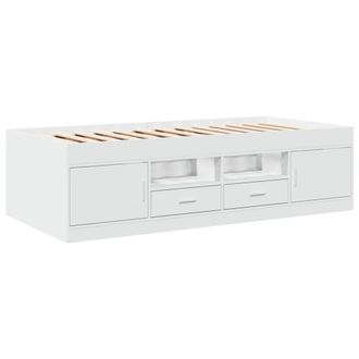 Berkfield Home Versatile Daybed with Drawers without Mattress White 90x200 cm