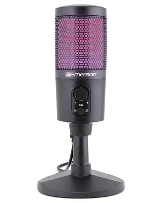 Emerson USB Gaming & Streaming Microphone with RGB Lighting
