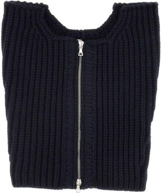 Dries Van Noten Wool Neck Warmer With Zipper
