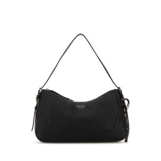 Prada Black Leather Shoulder Bag