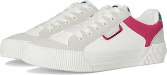 Rocket Dog Cheery Blocked Womens Shoes White/Fuschia : 6.5 M, Faux Leather