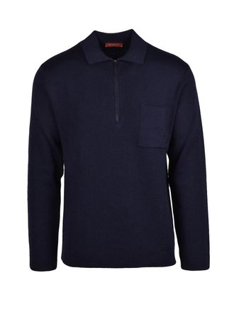 Daniele Fiesoli Knit Polo With Zip Placket And Classic Collar