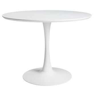 Maisons du monde Mesa de comedor redonda blanca D. 100 cm