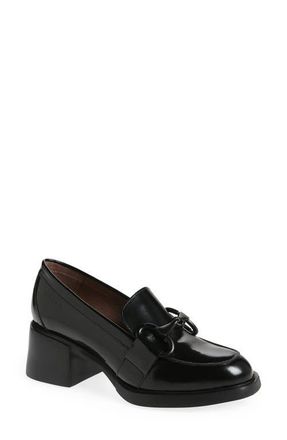 Wonders Block Heel Bit Loafer in Black at Nordstrom, Size 5.5-6Us