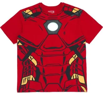 MARVEL Avengers Cosplay Short Sleeve T-Shirt in Armor Red Iron Man at Nordstrom, Size Xx-Large