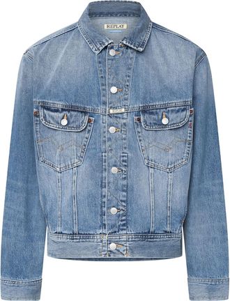 Replay Heren Replay 9zero1 Denim Jacket in Blauw