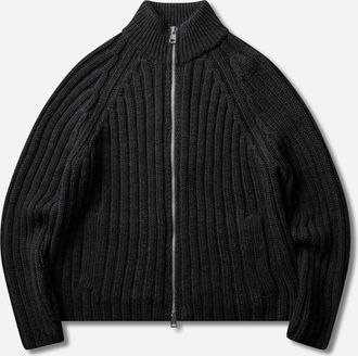 Our Legacy Men s Ultra Zip Funnel Sweater Charcoal