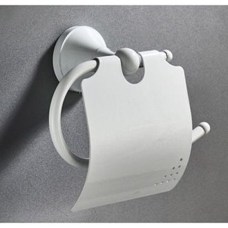 OEM Portarrollos De Papel Higi&eacute;nico De Lat&oacute;n Antiguo Estilo Retro Para Montaje En Pared, Con Tapa Blanca -crezuo