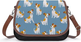 Generic Cute Jack Russell Terrier Dog Pattern Fashion Womens Crossbody Bags Novelty Handbag Shoulder Bag Purse