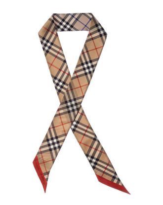 Burberry Check Silk Neck Bow