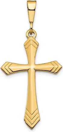 Diamond2Deal 10k Yellow Gold Cross Charm