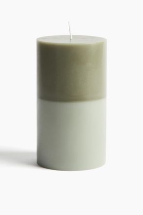 H&M Grosse Stumpenkerze - Gr&uuml;n/Blockfarben