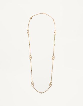 Valentino Garavani Collana VLogo Signature In Metallo Uomo ORO UNI