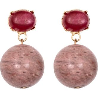 Jennifer Behr Everly Earrings in Rhodonite at Nordstrom