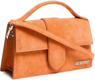 Jacquemus Womens Terracotta Leather Le Grand Bambino Handbag Orange Bag