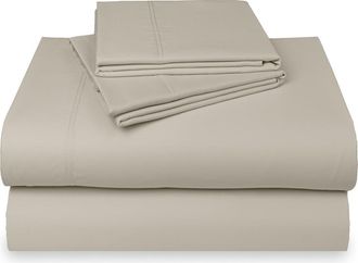 California Design Den Hotel Luxe 800 Thread Count 100% Cotton Sateen Sheet Set in Beige at Nordstrom, Size California King