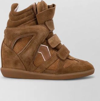 Isabel Marant suede leather high-top sneakers