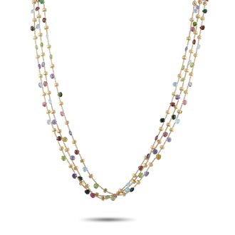 Marco Bicego 18K Yellow Gold Multi-Strand Gemstone Necklace MB08-062226