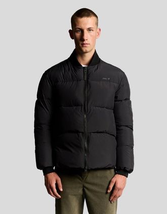 Lyle & Scott Lyle And Scott Mens Puffer Bomber Jacket - Black - Size: 40/Regular
