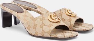 Gucci Marmont Double G GG canvas mules