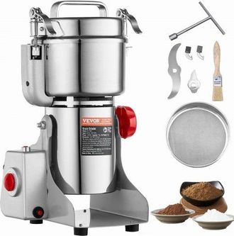 OEM Molinillo De Especias Comercial Capacidad De 750 G Molinillo De Cereales El&eacute;ctrico 2000 W Molinillo De Alta Velocidad 28000 Rpm Para Granos Secos Espe