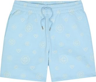 Casablanca Casablanca Logo-monogrammed Cotton Shorts - Light Blue - XL
