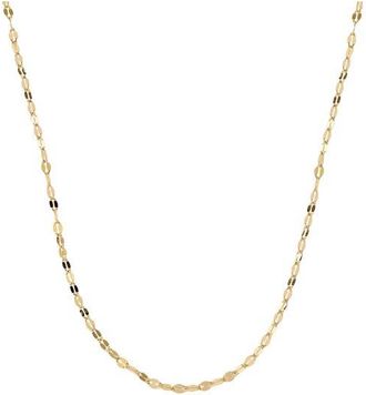 Made by Mary 14k Mini Lace Chain in 14K Solid Gold at Nordstrom