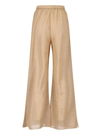 Os&eacute;ree Womens Trousers Golden Polyamide