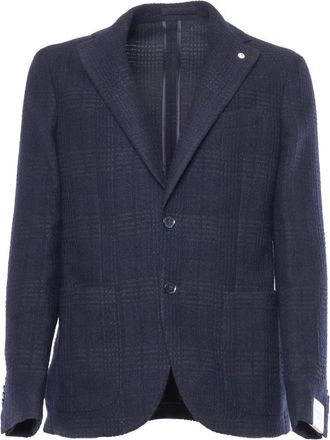 Luigi Bianchi Mantova Tailored Blazer - Heren - Blazers - Blauw - L - Wol - Jassen