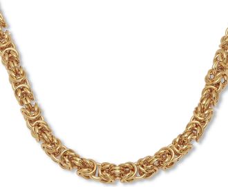 Palm Beach Jewelry Goldtone Byzantine-Link Necklace 18-inch length