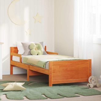 vidaXL Vidaxl - Letto Estensibile per Bambini Cera marrone 80 x 130 / 165 / 200 cm