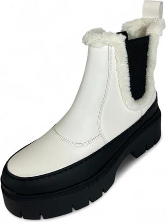 HUGO BOSS Schoenen, Dames, Wit, 40 EU, Leer, Kris Hi Bootie