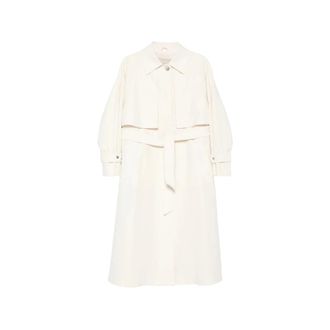Herno Trench Coats, female, White, Size: M Belted Trench Coat
