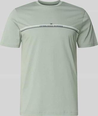 Christian Berg Regular Fit T-Shirt mit Logo-Print in Schilf, Gr&ouml;&szlig;e 3XL