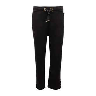 Herno Wijde Pijpen Joggingbroek met Fleece Voering - Dames - Sweatpants - Zwart - S - Broeken