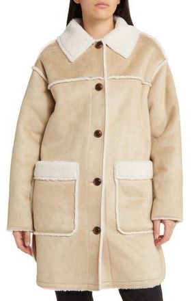 UGG Takara Fleece Coat in San at Nordstrom Rack, Size Medium