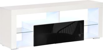 HOMCOM HOMCOM Tv Stand - Black & White - Home Living | TJ Hughes