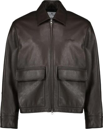 Courr&egrave;ges 2-Pocket Leren Jas - Heren - Leren en Su&egrave;de Jassen - Bruin - L - Leer - Jassen
