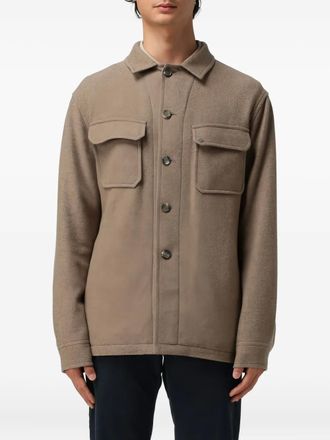 Tagliatore Giacca-camicia con tasche e bottoni - Marrone