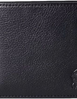 Polo Ralph Lauren Mens Polo Ralph Lauren EU Bill Leather C Wallet 002 Black - Size: ONE size