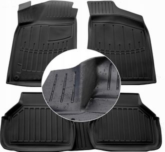 OEM Alfombrillas Y Limpiaparabrisas De Goma Para Vw Passat B4 1993-1996 (canales Ud)