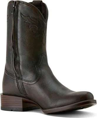 Ariat Sonoro Roper Toe Western Boot in Chocolate Truffle at Nordstrom, Size 11.5