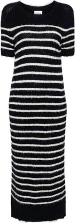 Khaite Gestreept Kokerjurkje - Dames - Kleedjes - Blauw - S - Kleedjes