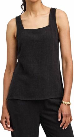 Gentle Fawn Vera Linen Tank In Black