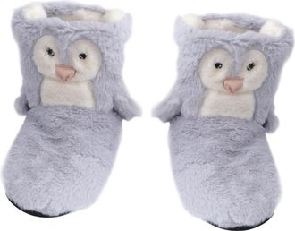 Frcolor Dusty Blue Winter Indoor Sole Boots for Adults Anti-slip Soft Sole Footwear Warm Thick Floor Shoes for Bedroom and Home Use