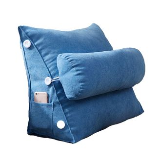 OEM Coj&iacute;n De Lectura, Dise&ntilde;o Triangular, Respaldo Ancho De 60x22x50cm, Extra&iacute;ble, Para Sof&aacute; Cama