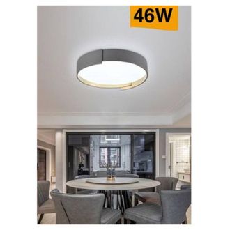 Trade Shop Trade Shop - Plafoniera Led Grigio 46 W Moderno Soffitto Rotonda Luce 4000k 3000k 6500k C49-g